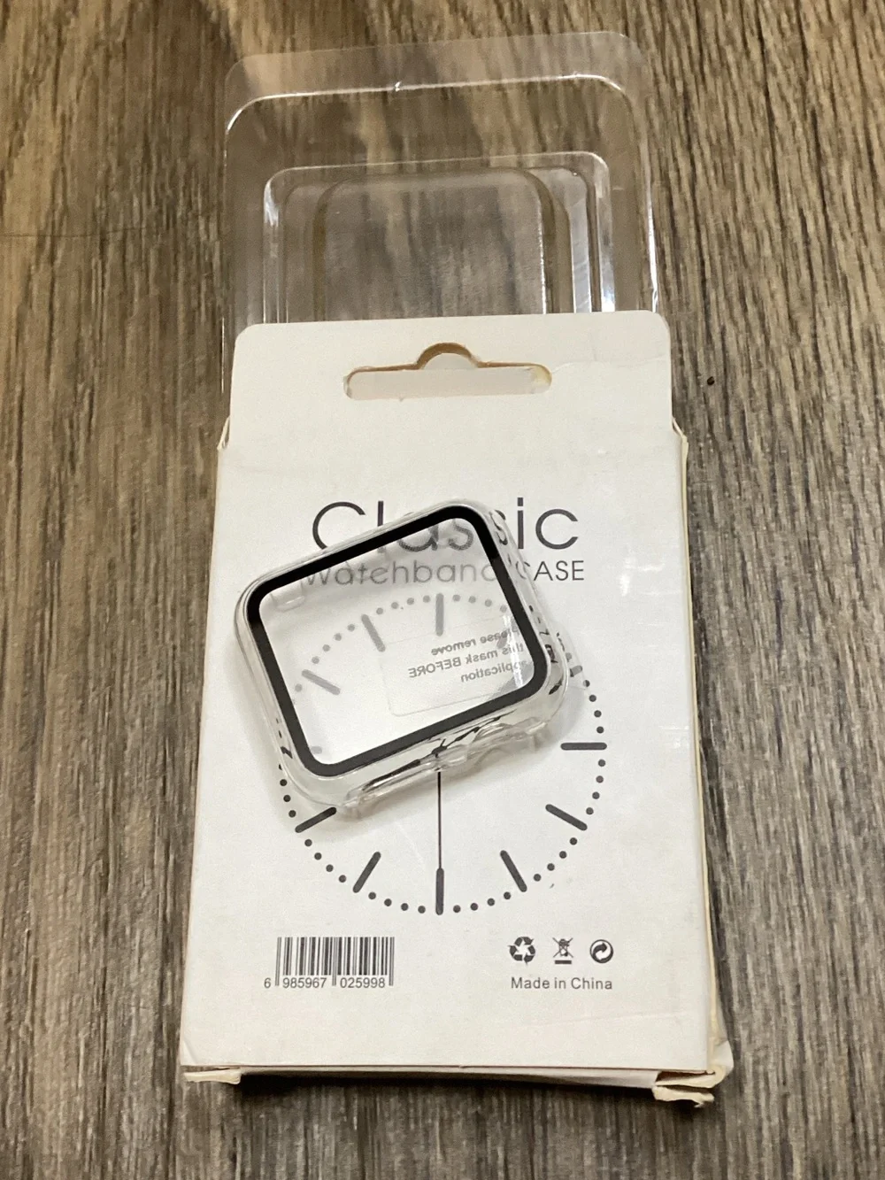 Swatch 38mm Tempered Glass Watch Case - Black Trim